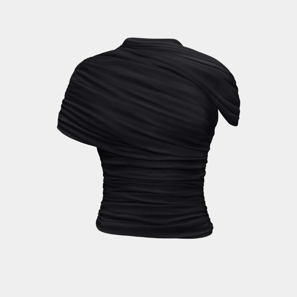 THE DRAPED SHOULDER TOP